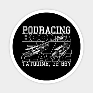 Podracing Sci-fi Movie Fictional Futuristic Racing Retro Poster Magnet